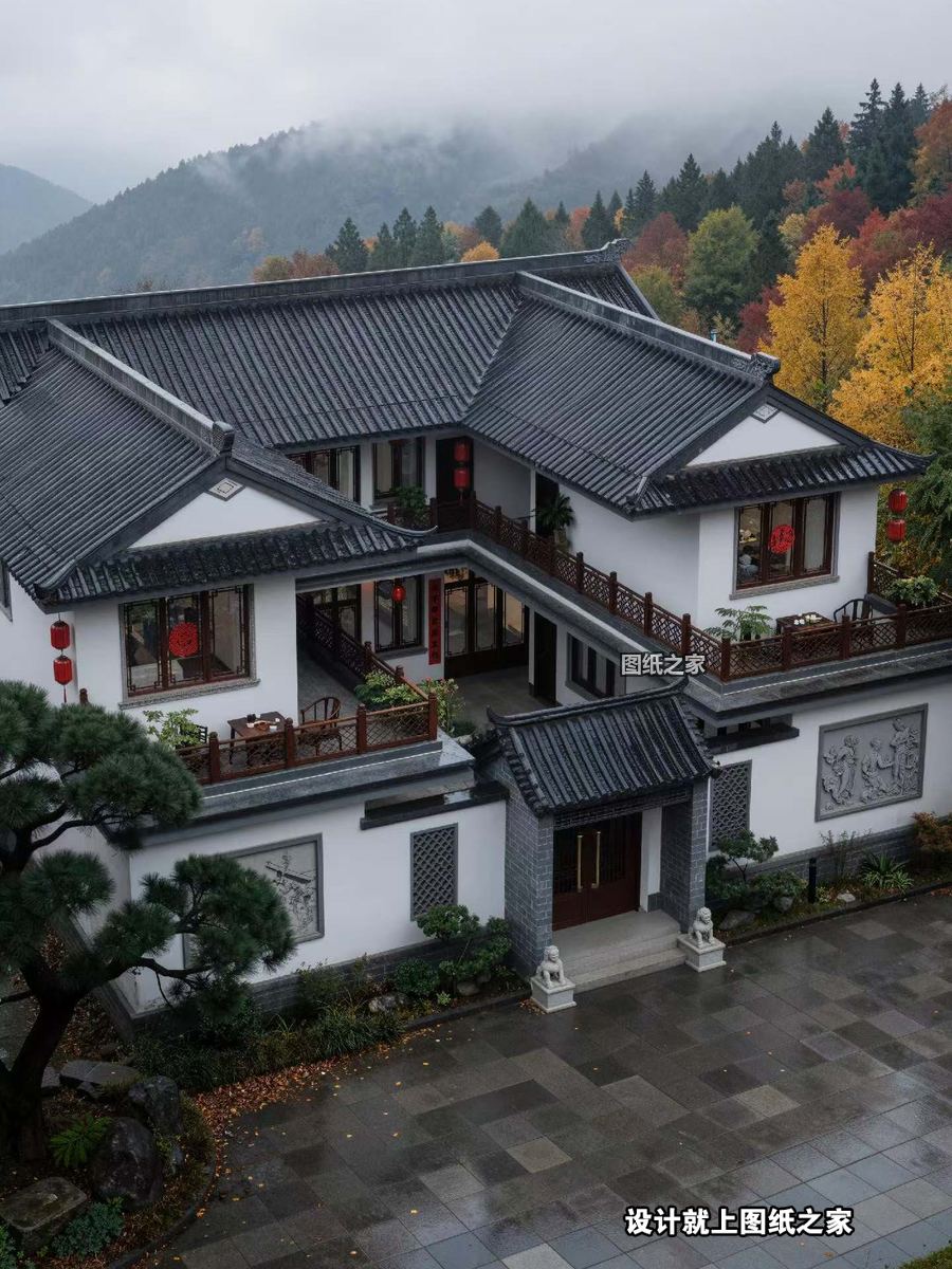告别老平房！中式农村别墅颜值逆袭 - 别墅设计效果图